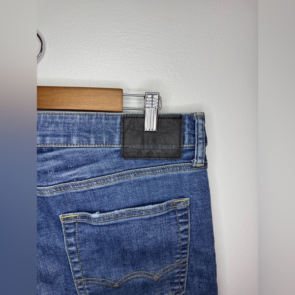 Pre-Owned W34xL34 American Eagle Blue Original Straight Jeans - Picture 8 of 11